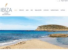 Tablet Screenshot of ibizaluxurydestination.com